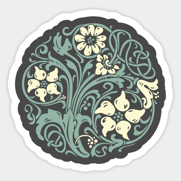 Tree Of Life - Art Nouveau Sticker by MReinart